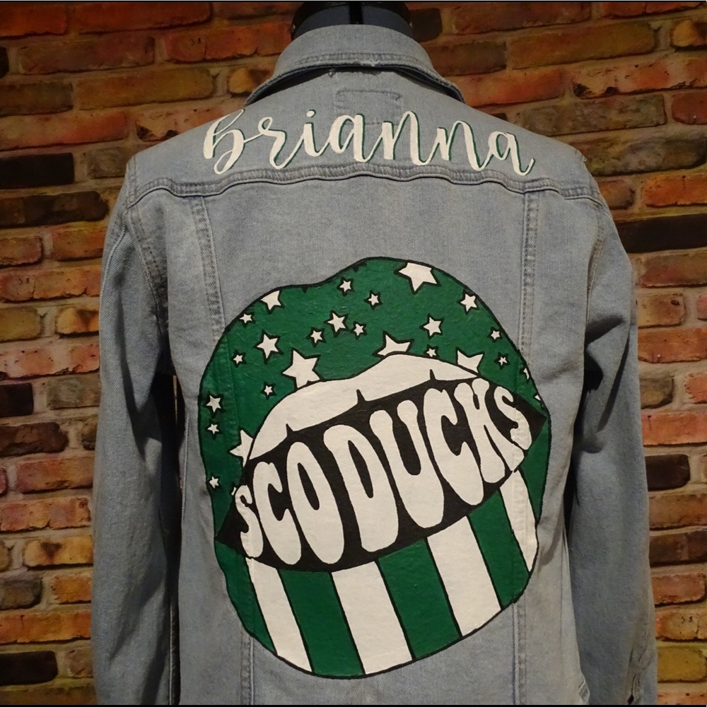 College Pride Custom Denim Jean Jacket